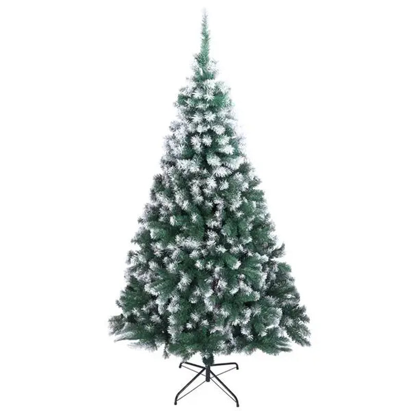 6Ft Artificial Christmas Tree with 650 Tips 2022 Large Spay White Xmas Tree Decoration 2023 New Year Outdoor Indoor Ornament