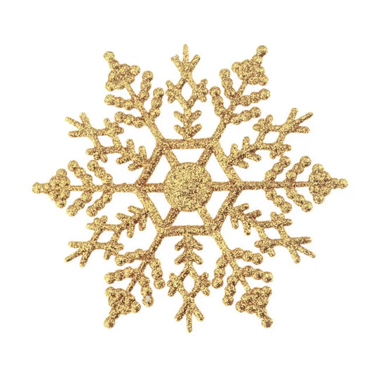 6/12Pcs Christmas Fake Snowflakes Xmas Tree Hanging Ornament Simulation Snowflakes Winter Party Christmas New Year Decoration