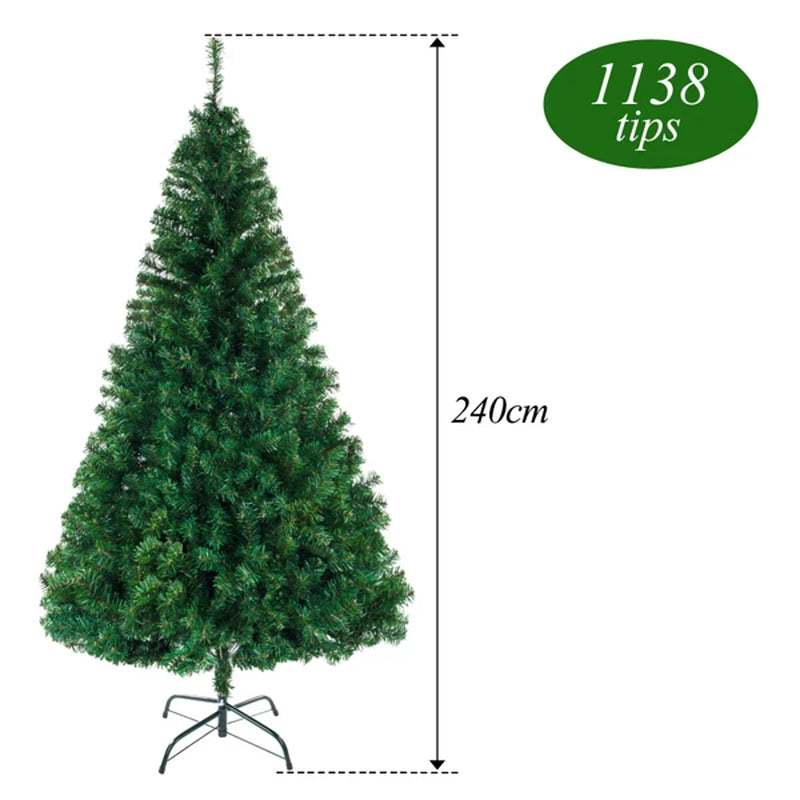 6Ft Artificial Christmas Tree with 650 Tips 2022 Large Spay White Xmas Tree Decoration 2023 New Year Outdoor Indoor Ornament