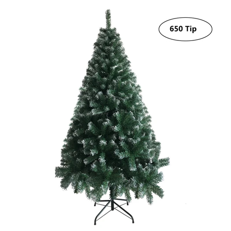 6Ft Artificial Christmas Tree with 650 Tips 2022 Large Spay White Xmas Tree Decoration 2023 New Year Outdoor Indoor Ornament