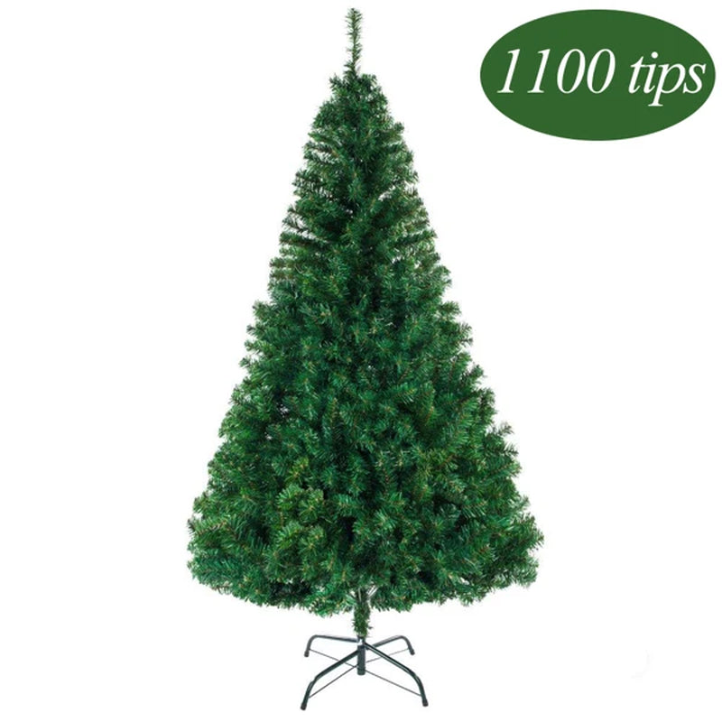 6Ft Artificial Christmas Tree with 650 Tips 2022 Large Spay White Xmas Tree Decoration 2023 New Year Outdoor Indoor Ornament