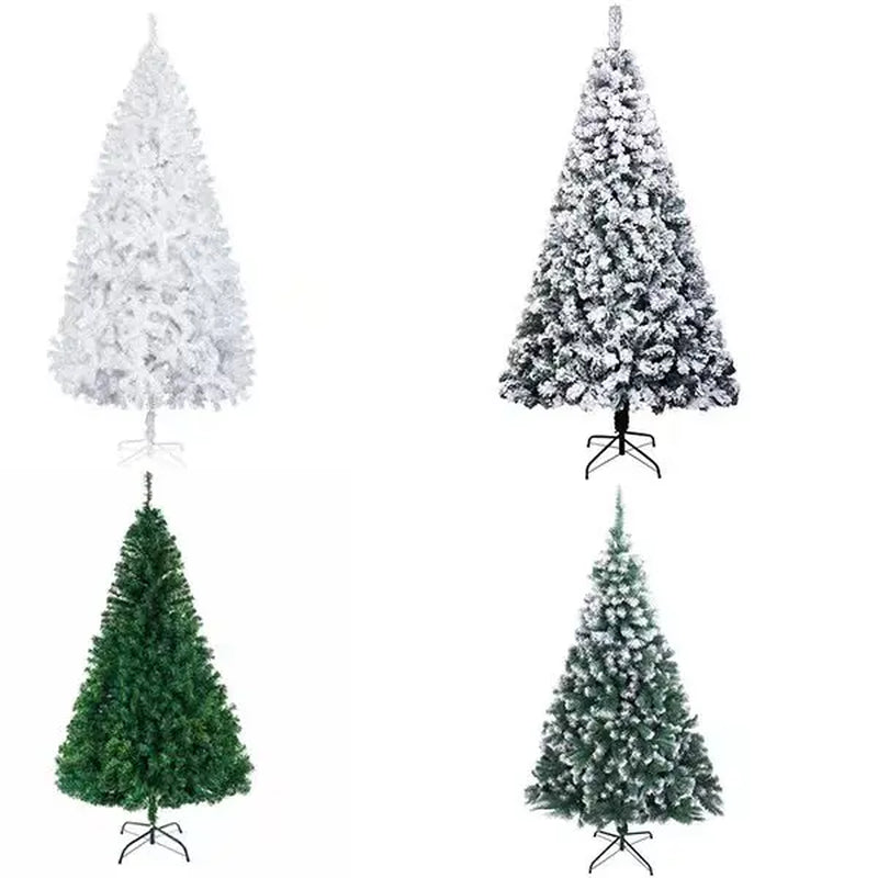 6Ft Artificial Christmas Tree with 650 Tips 2022 Large Spay White Xmas Tree Decoration 2023 New Year Outdoor Indoor Ornament