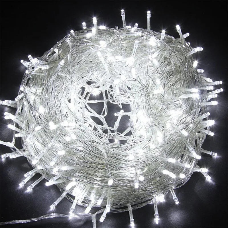 Novelty 600 Leds 100M Flasher String Lighting for Outdoor/ Indoor Wedding Party Christmas Tree Twinkle Fairy Decoration Lights