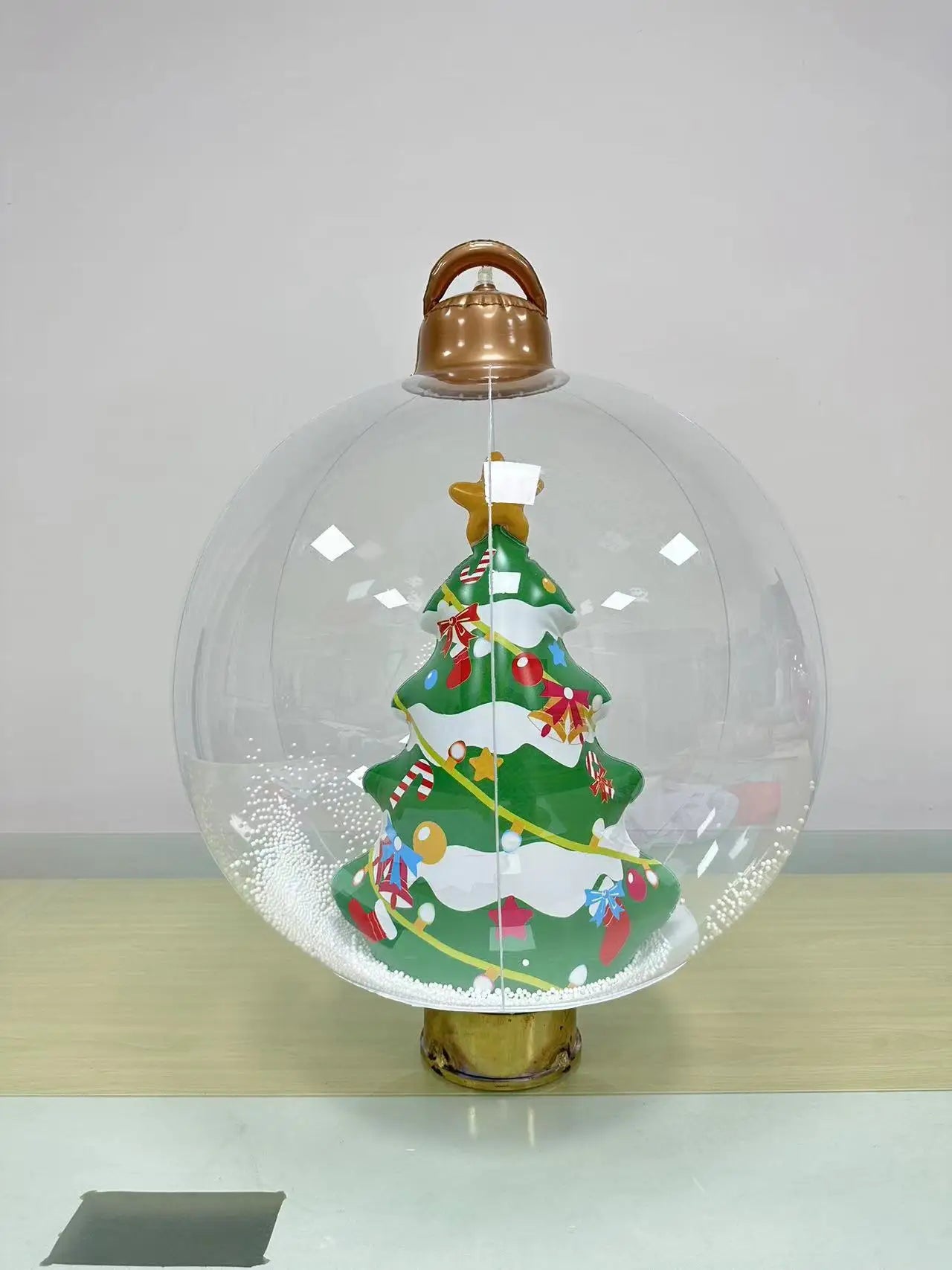 Outdoor Christmas Inflatable Decorated Ball 60Cm PVC Giant Big Large Balls Xmas Tree Decorations Toy Ball without Light Ornament