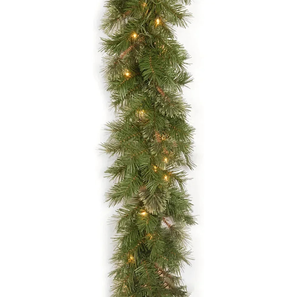 1.8M Christmas Pine Vine Garland with Red Berries Rattan Home Party Wall Door Decor Christmas Tree Ornaments Xmas Wreath