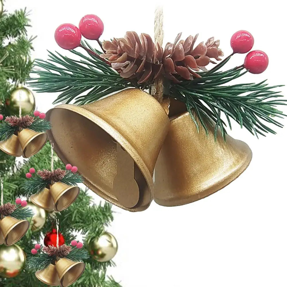 Christmas Bells Decorative Bells Craft Bells Jingle Bells Christmas Tree Ornament Metal Jingle Bells for Christmas Decor