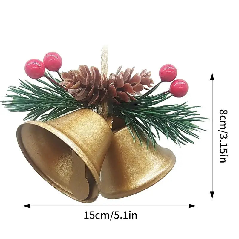 Christmas Bells Decorative Bells Craft Bells Jingle Bells Christmas Tree Ornament Metal Jingle Bells for Christmas Decor