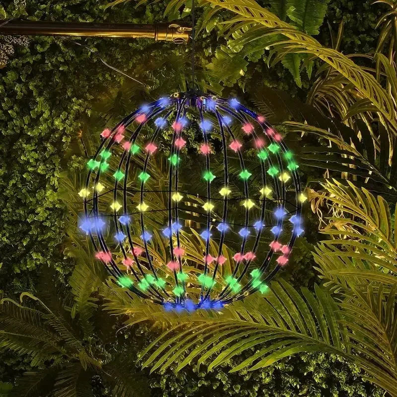 Sphere Lighted Display Christmas Decoration Glow Ball LED Lighting Frame Large Ball Lights Fairy Lights for Porch Patio Decor