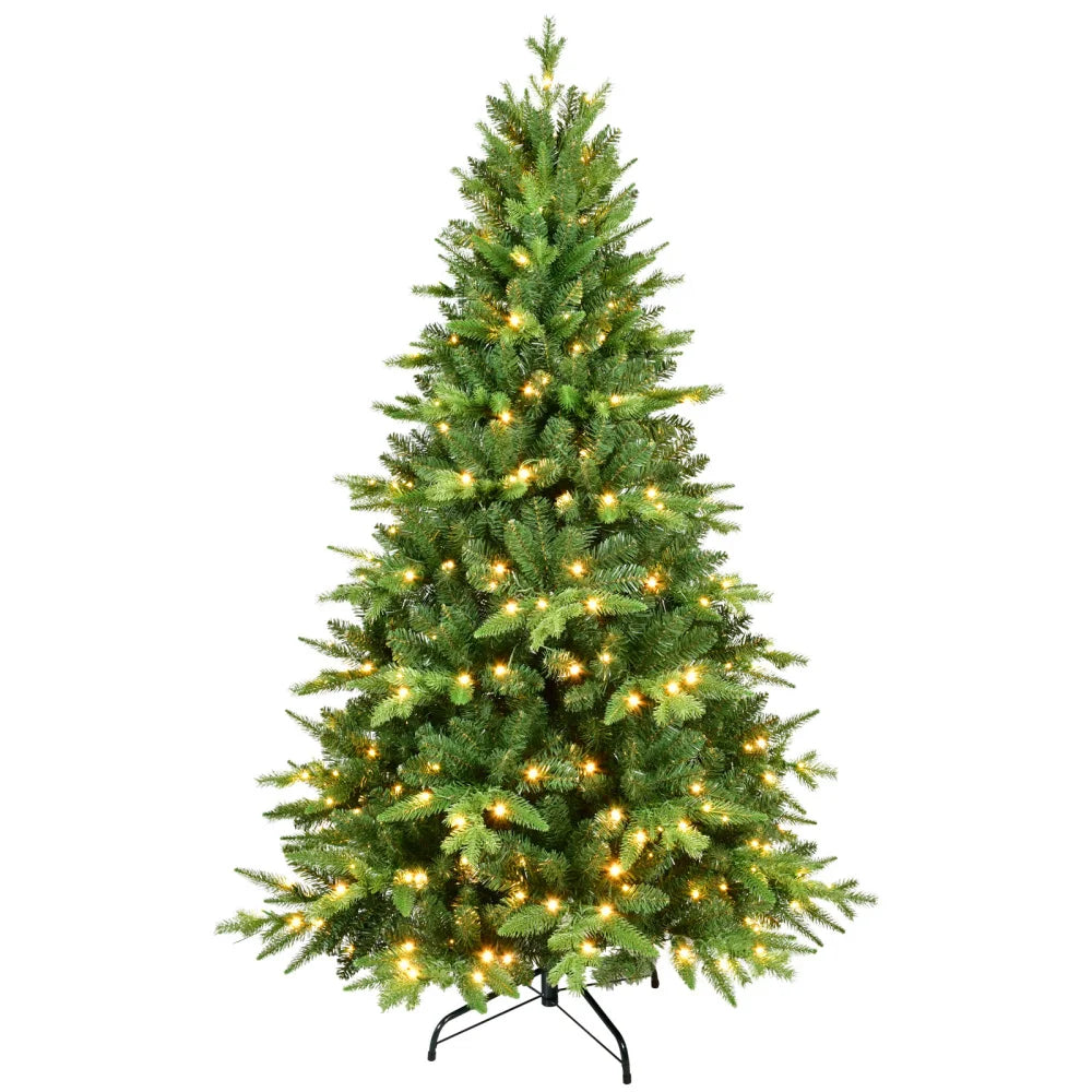 5Ft PVC Artificial Christmas Tree ，Easy Assembly, Indoor Outdoor Decor Holiday Season Essential for Party, and Event Decoration